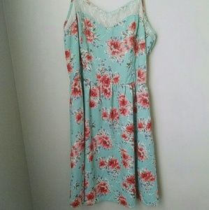 Darling Forever 21 teal/vintage blue dress